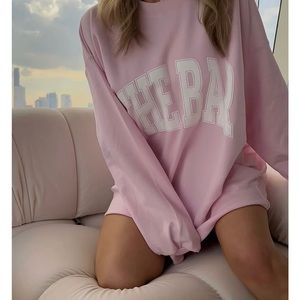 The Bar Varsity Sweatshirt Blush size XXL new with tags - PRICE FIRM